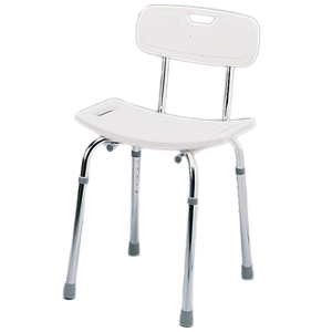 Deluxe Shower Stool With Backrest