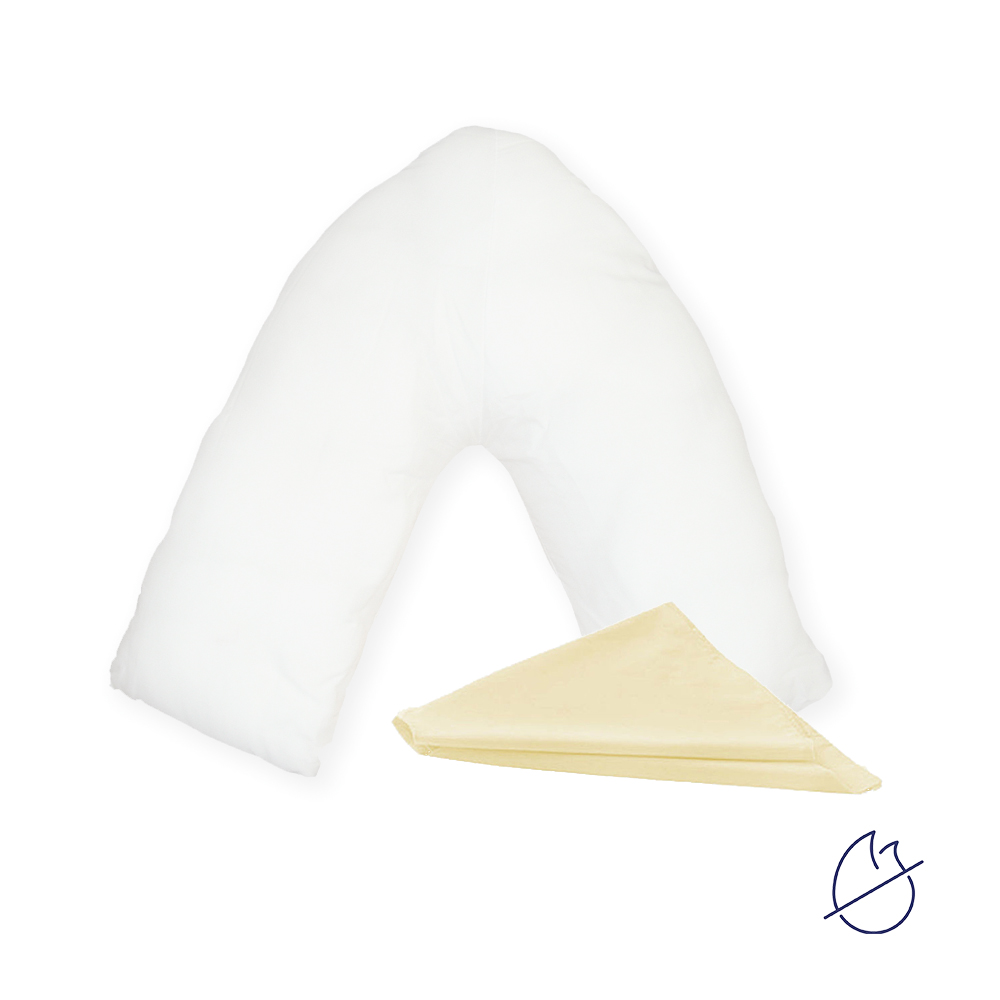 FR V Shaped Pillow Case - Cream