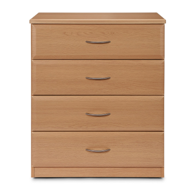 Stock 7 Grasmere 4 drawer chest 
Size: W800 x H965 x D500mm 
Finish: Light Oak