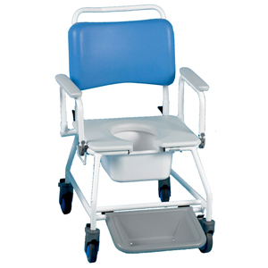 Bariatric Commode & Shower Chair With Footrests