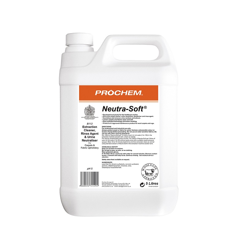 Prochem Neutra-Soft All-in-One Carpet Extraction Cleaner x 5ltr