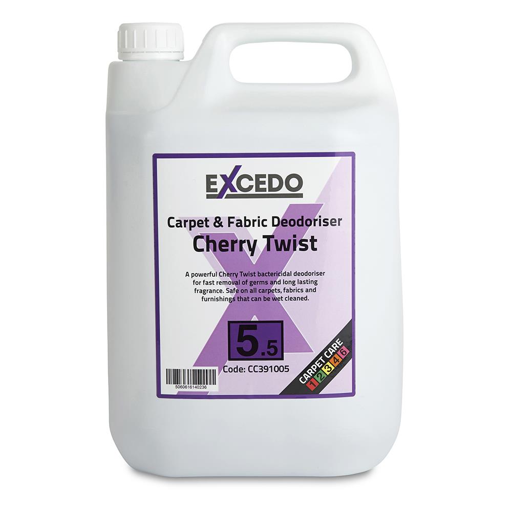 Excedo 5.5 Carpet & Fabric Deodoriser Cherry Twist - 2 x 5ltr