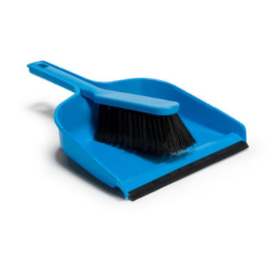 Dustpan & Soft Brush Set - Blue