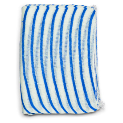 Striped Dishcloth - Blue x 10