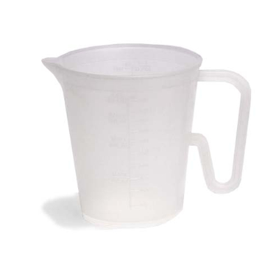 Plastic measuring jug clear 0.5ltr