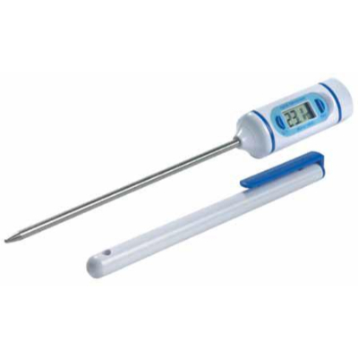 Pen style food probe pocket thermometer