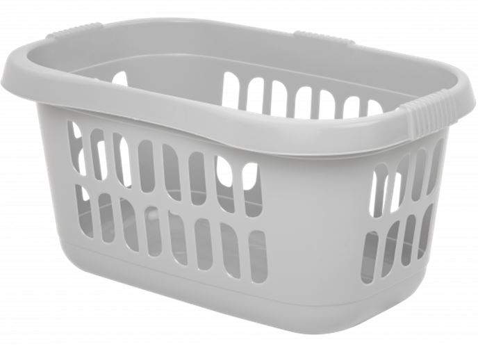 Rectangular Laundry Basket - White