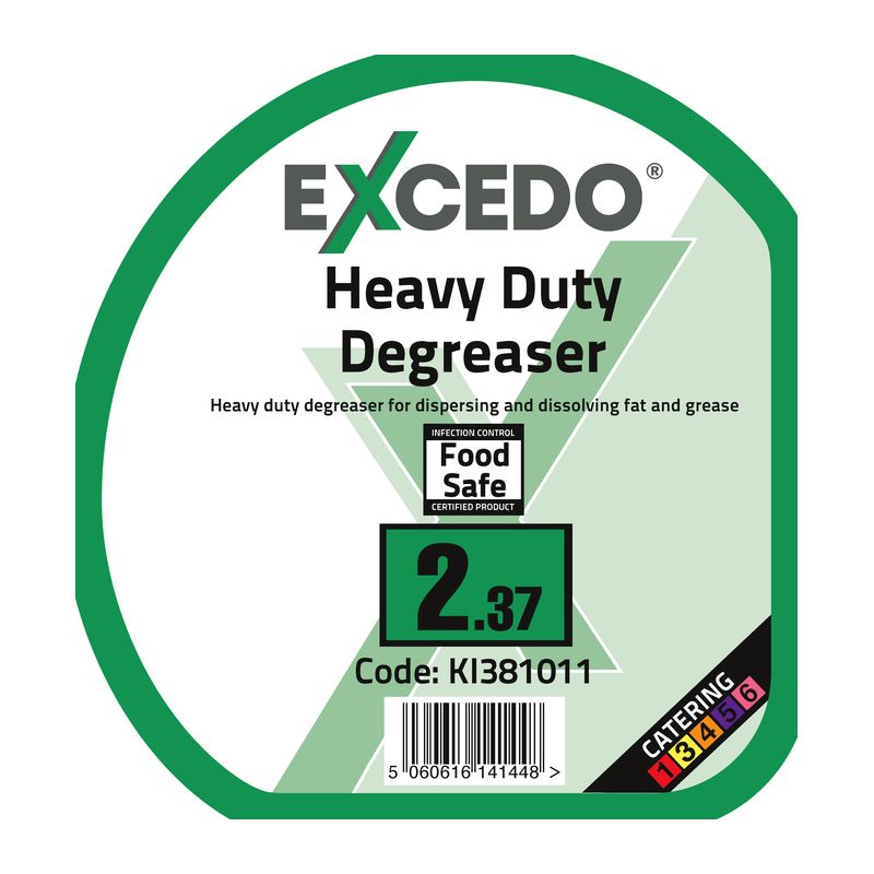 Labels for Excedo 2.3 Heavy Duty Degreaser - Trigger - J1057 x 1