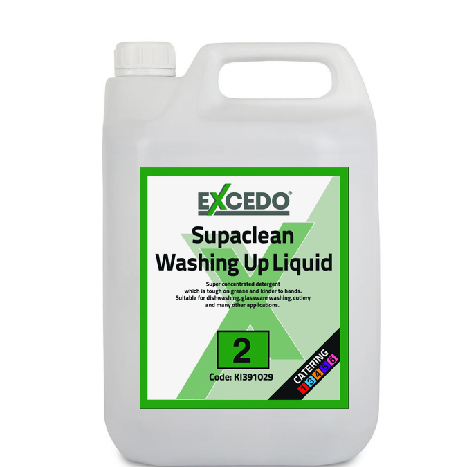 Excedo 2.6 Supaclean Washing Up Liquid 2 x 5ltr 