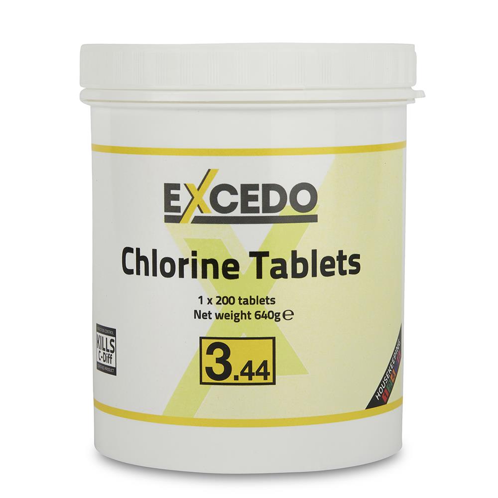 Excedo 3.44 Chlorine Tablets - 6 x 200
