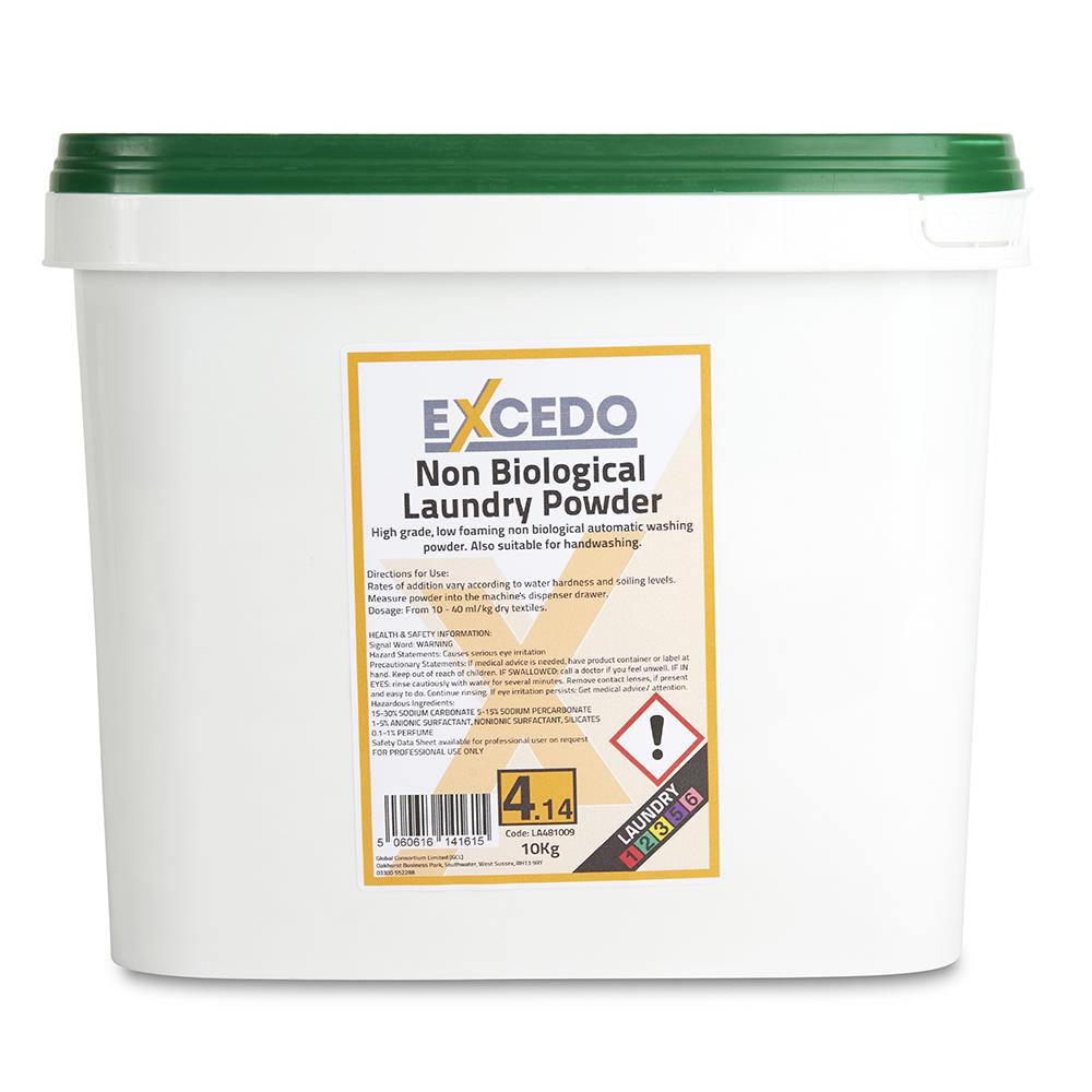 Excedo 4.14 Non-Bio Laundry Powder - 10kg