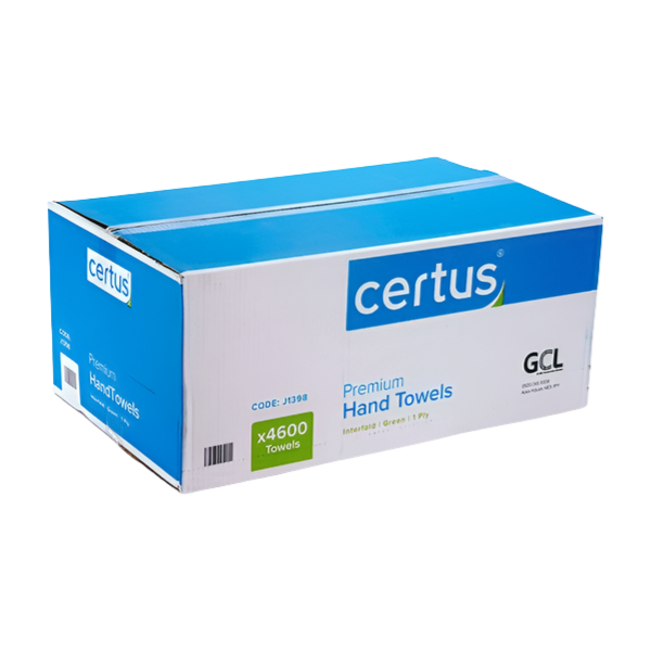 Certus V-fold Green Paper Towels 1 ply - 4600