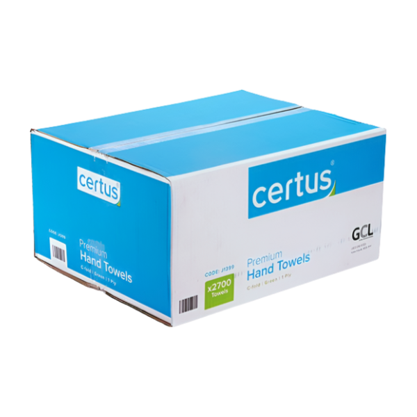 Certus C-fold Green Paper Towels 1 ply - 2700