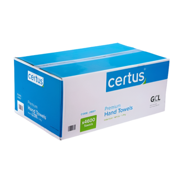 Certus V-fold White Paper Towels 1 ply  - 4600