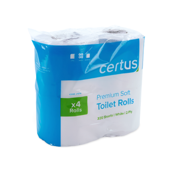 Certus 320 Sheet 2 Ply Toilet Rolls x 36