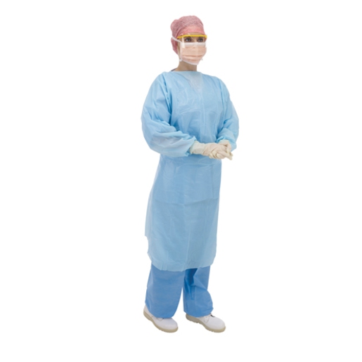 Protective Barrier Nursing Gown Non Sterile Fluid Proof with Thumb Loops x 75