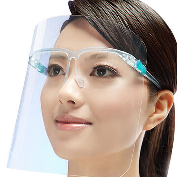 Full Face Protector Shield Visor with Glasses Frame x 25