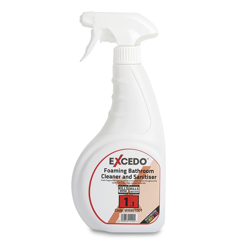 Excedo 1.1 Foaming Bathroom Cleaner/Sanitiser - 6 x 750ml 