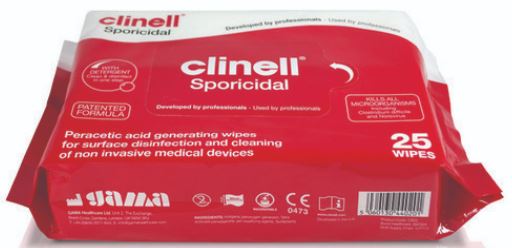 Clinell Sporicidal Wipes (25)