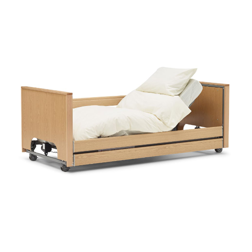 Ashton Low Profiling Bed With Side Rails - Oak