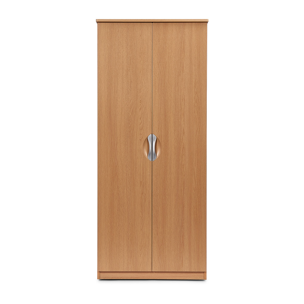 Stock 7 Ravenglas 2 door wardrobe 
Size: W800 x H1900 x D600mm 
Finish: Light Oak