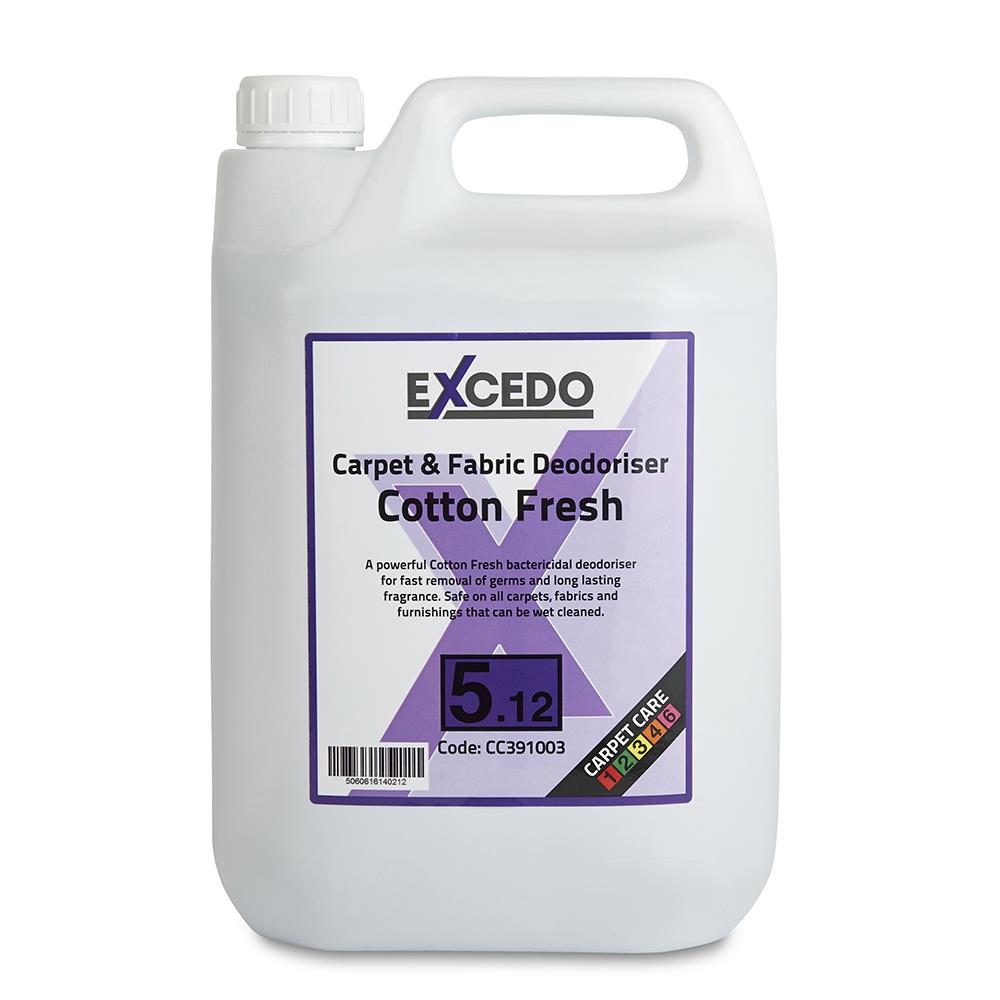 Excedo 5.12 Carpet & Fabric Deodoriser - Cotton Fresh - 2 x 5ltr