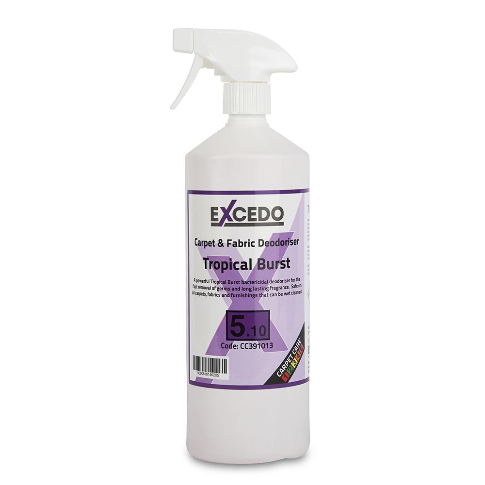 Excedo Carpet & Fabric Deodoriser Tropical Burst - 6 x 1ltr