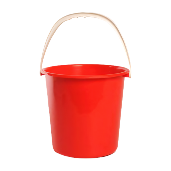 Round Bucket - 10 ltr - Red