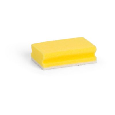 Finger Grip Non Scratch Sponge Scourers - Yellow x 10