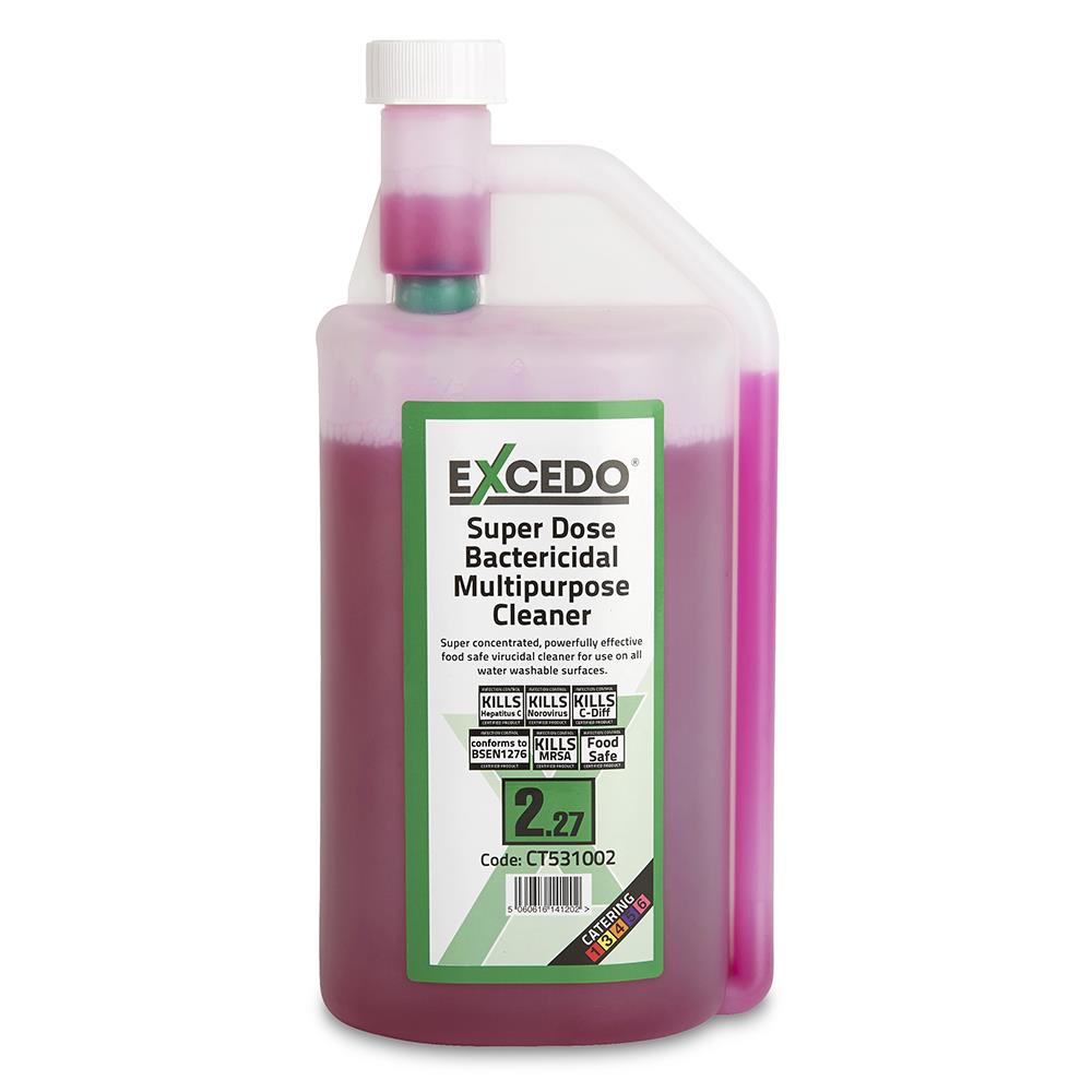Excedo 2.27 Super Dose Bactericidal Multipurpose Cleaner - 6 x 1ltr