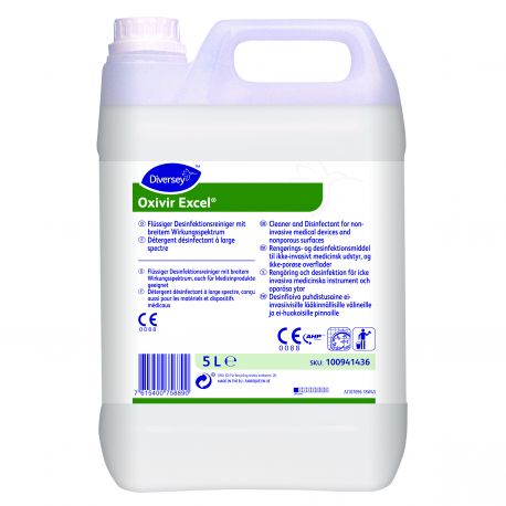 Oxivir Excel Foam Disinfectant Cleaner - 2 x 5ltr