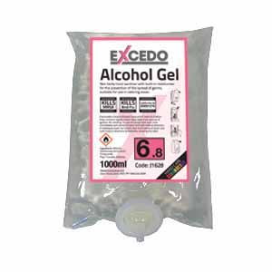 Excedo 6.8 V1 System Sanitiser Alcohol Gel 6 x 1ltr  (J1628)