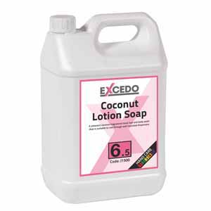 Excedo 6.5 Coconut Lotion Soap - 2 x 5ltr