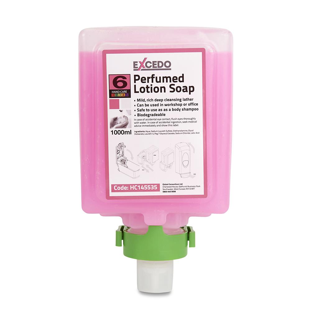 Excedo 6.14 V2 System Perfumed Lotion Soap - 6 x 1ltr