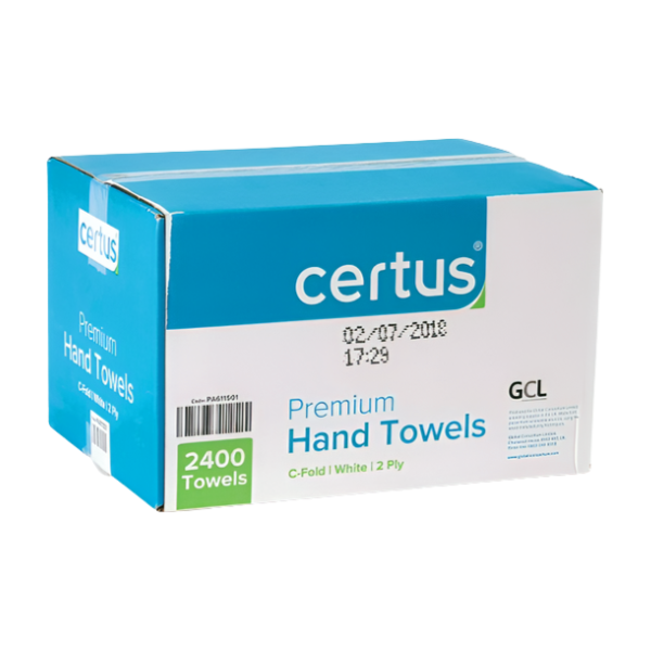 Certus C-fold White Paper Towels 2 ply  - 2400