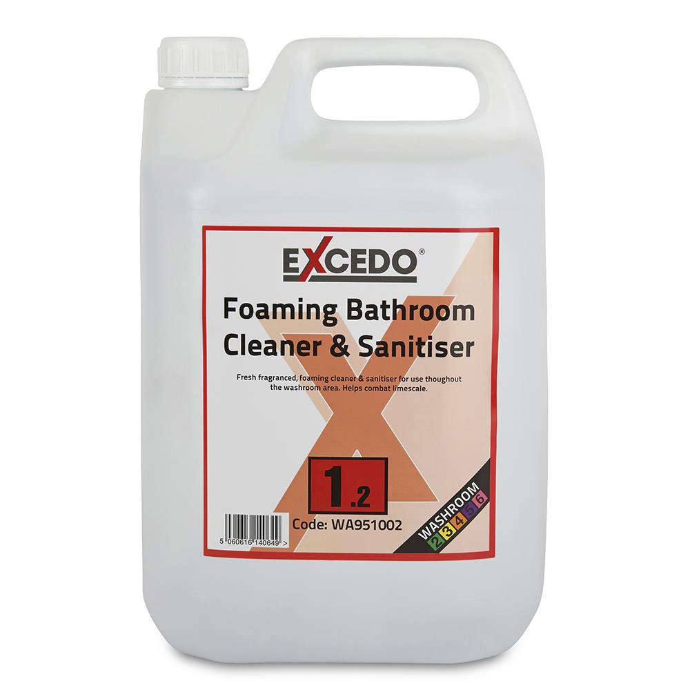 Excedo 1.2 Foaming Bathroom Cleaner/Sanitiser - 2 x 5ltr