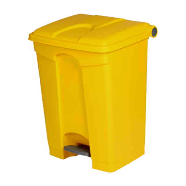 Plastic Pedal Bin - 70ltr - Yellow